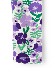 Girls Floral Owl Leggings - Classroom Cutie