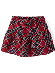Girls Plaid Tiered Skirt - All Dressed Up