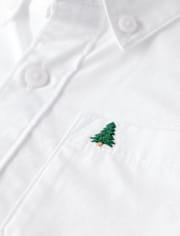 Boys Poplin Button Up Shirt - All Dressed Up