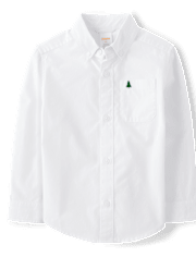 Boys Poplin Button Up Shirt - All Dressed Up