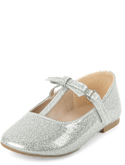 Fille Scintillant Courroie en T Ballerines - All Dressed Up