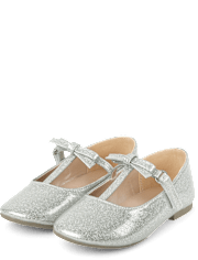 Fille Scintillant Courroie en T Ballerines - All Dressed Up