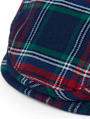 Casquette gavroche à carreaux pour garçon - Noël royal