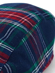 Casquette gavroche à carreaux pour garçon - Noël royal