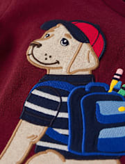 Mochila con perro bordado para niño - Classroom Cutie