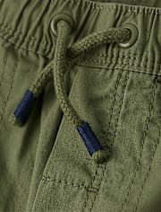 Boys Poplin Pull On Pants - Little Essentials
