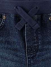 Boys Pull On Straight Jeans - Little Essentials