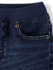 Boys Pull On Straight Jeans - Little Essentials