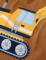 Boys Embroidered Construction Layered Top - Country Charm