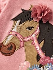 Top Niña Caballo Bordado - Country Charm