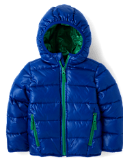 Boys Quilted Puffer Jacket - Little Essentials