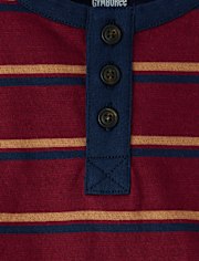 Haut rayé Henley pour garçon - Classroom Cutie