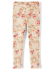 Girls Floral Ponte Jeggings - Country Charm
