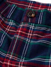 Boys Plaid Dress Pants - Royal Christmas