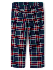 Boys Plaid Dress Pants - Royal Christmas