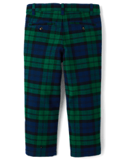 Boys Plaid Dress Pants - All Dressed Up