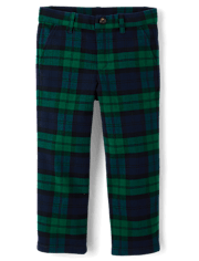 Boys Plaid Dress Pants - All Dressed Up