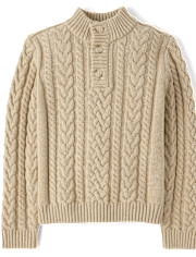 Col roulé garçon tricot câblé Chandails - Little Essentials