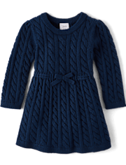 Baby Girls Cable Knit Sweater Dress - Homegrown by Gymboree