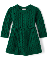 Baby Girls Cable Knit Sweater Dress - Homegrown by Gymboree
