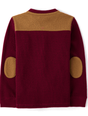 Boys Colorblock Thermal Henley Top - Little Essentials
