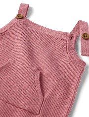 Baby Girls Ribbed Overalls - Homegrown by Gymboree
