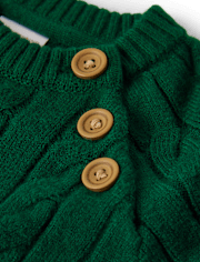 Baby Boys Cable Knit Sweater Romper - Homegrown by Gymboree