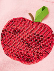 Fille Paillettes Apple Top - Classroom Cutie