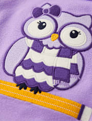 Haut crayon brodé à motif hibou pour fille - Classroom Cutie