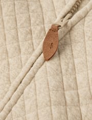 Boys Quilted Zip Up Hoodie - Little Essentials