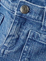 Jean large en Denim extensible avec poches plaquées pour Fille - Little Essentials