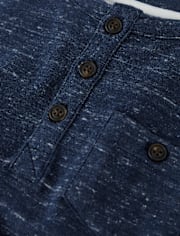 Boys Pocket Henley Top - Classroom Cutie