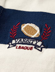 Boys Striped Varsity Polo - Classroom Cutie