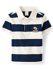 Boys Striped Varsity Polo - Classroom Cutie