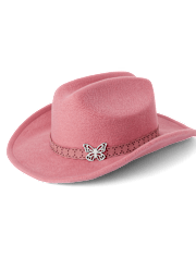 Girls Butterfly Cowgirl Hat - Country Charm