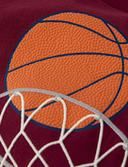 Boys Embroidered Basketball Top - Classroom Cutie