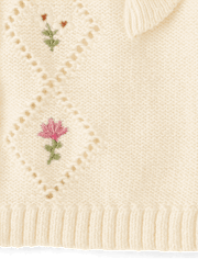 Baby Girls Embroidered Floral Cardigan - Homegrown by Gymboree