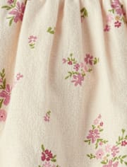 Baby Girls Floral Flannel  Ruffle Dress - Homegrown by Gymboree