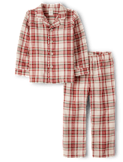 Unisex Kids Matching Family Plaid Flannel Pajamas - Gymmies