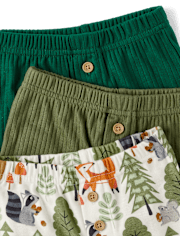 Baby Boys Animal Pants 3-Pack - Homegrown by Gymboree