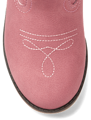 Girls Embroidered Butterfly Cowgirl Boots - Country Charm