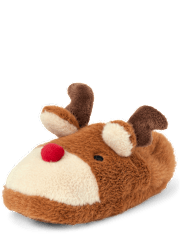 Unisex Kids Reindeer Slippers - Gymmies