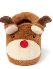 Unisex Kids Reindeer Slippers - Gymmies