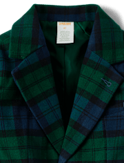 Boys Plaid Blazer - All Dressed Up