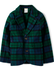 Boys Plaid Blazer - All Dressed Up