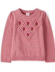 Chandails fleuris brodés Fille - Country breloque