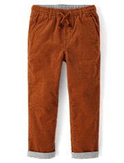 Pantalones de pana con puños enrollados para niño - Little Essentials