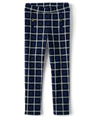 Jeggings à carreaux Ponte pour filles - Coastal Cutie