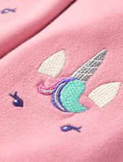 Girls Unicorn Fleece Jogger Pants - Dino Friends