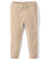 Pantalon de jogging en tricot torsadé pour fille - Tiny Dancer